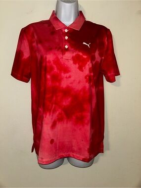 Puma Boys Haight Barbados Cherry Polo NWT